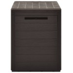 vidaXL Ladă de depozitare pentru grădină, maro, 78 x 44 x 55 cm vidaXL Ladă de depozitare pentru grădină, maro, 78 x 44 x 55 cm