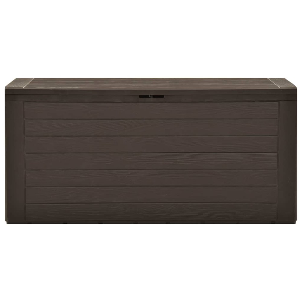 vidaXL Ladă de depozitare pentru grădină, maro, 116 x 44 x 55 cm