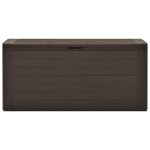 vidaXL Ladă de depozitare pentru grădină, maro, 116 x 44 x 55 cm vidaXL Ladă de depozitare pentru grădină, maro, 116 x 44 x 55 cm