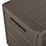 vidaXL Ladă de depozitare pentru grădină, maro, 116 x 44 x 55 cm vidaXL Ladă de depozitare pentru grădină, maro, 116 x 44 x 55 cm