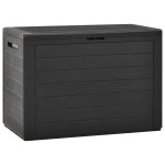 vidaXL Ladă de depozitare pentru grădină, antracit, 78 x 44 x 55 cm vidaXL Ladă de depozitare pentru grădină, antracit, 78 x 44 x 55 cm