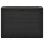 vidaXL Ladă de depozitare pentru grădină, antracit, 78 x 44 x 55 cm vidaXL Ladă de depozitare pentru grădină, antracit, 78 x 44 x 55 cm