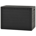 vidaXL Ladă de depozitare pentru grădină, antracit, 78 x 44 x 55 cm vidaXL Ladă de depozitare pentru grădină, antracit, 78 x 44 x 55 cm