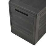 vidaXL Ladă de depozitare pentru grădină, antracit, 116 x 44 x 55 cm vidaXL Ladă de depozitare pentru grădină, antracit, 116 x 44 x 55 cm