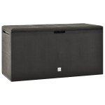 vidaXL Ladă de depozitare pentru grădină, antracit, 114 x 47 x 60 cm vidaXL Ladă de depozitare pentru grădină, antracit, 114 x 47 x 60 cm