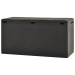 vidaXL Ladă de depozitare pentru grădină, antracit, 114 x 47 x 60 cm vidaXL Ladă de depozitare pentru grădină, antracit, 114 x 47 x 60 cm