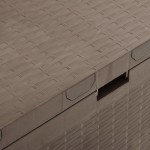 vidaXL Ladă de depozitare pentru grădină, maro, 114 x 47 x 60 cm vidaXL Ladă de depozitare pentru grădină, maro, 114 x 47 x 60 cm