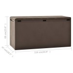 vidaXL Ladă de depozitare pentru grădină, maro, 114 x 47 x 60 cm vidaXL Ladă de depozitare pentru grădină, maro, 114 x 47 x 60 cm