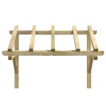 vidaXL Copertină de ușă, 150x100x100 cm, lemn masiv de pin