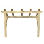 vidaXL Copertină de ușă, 150x100x100 cm, lemn masiv de pin