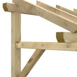 vidaXL Copertină de ușă, 150x100x100 cm, lemn masiv de pin