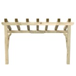 vidaXL Copertină de ușă, 200x100x100 cm, lemn masiv de pin