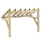 vidaXL Copertină de ușă, 200x100x100 cm, lemn masiv de pin