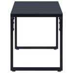vidaXL Bancă de grădină, negru, 120,5 cm, placă PS vidaXL Bancă de grădină, negru, 120,5 cm, placă PS