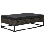 vidaXL Set canapele de grădină cu perne, 5 piese, gri, poliratan vidaXL Set canapele de grădină cu perne, 5 piese, gri, poliratan