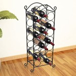 vidaXL Suport sticle de vin pentru 21 de sticle, metal vidaXL Suport sticle de vin pentru 21 de sticle, metal