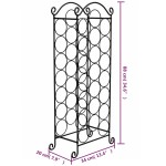 vidaXL Suport sticle de vin pentru 21 de sticle, metal vidaXL Suport sticle de vin pentru 21 de sticle, metal