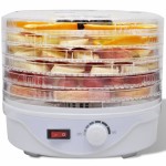 vidaXL Deshidrator de alimente cu 6 tăvi stivuibile (rotund) vidaXL Deshidrator de alimente cu 6 tăvi stivuibile (rotund)