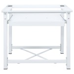 vidaXL Suport mașină de spălat cu raft retractabil, alb