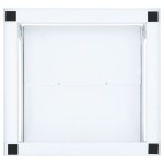 vidaXL Suport mașină de spălat cu raft retractabil, alb