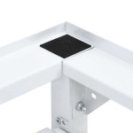 vidaXL Suport mașină de spălat cu raft retractabil, alb