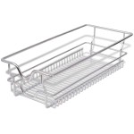 vidaXL Coș din sârmă retractabil, 2 buc., argintiu, 300 mm vidaXL Coș din sârmă retractabil, 2 buc., argintiu, 300 mm