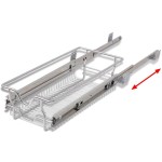 vidaXL Coș din sârmă retractabil, 2 buc., argintiu, 300 mm vidaXL Coș din sârmă retractabil, 2 buc., argintiu, 300 mm