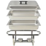 vidaXL Set vase încălzire mâncare, 2 piese, oțel inoxidabil vidaXL Set vase încălzire mâncare, 2 piese, oțel inoxidabil