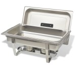 vidaXL Set vase încălzire mâncare, 4 piese, oțel inoxidabil vidaXL Set vase încălzire mâncare, 4 piese, oțel inoxidabil