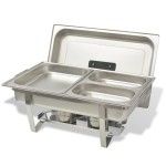 vidaXL Set vase încălzire mâncare, 4 piese, oțel inoxidabil vidaXL Set vase încălzire mâncare, 4 piese, oțel inoxidabil