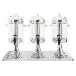 vidaXL Dozator triplu de suc, oțel inoxidabil, 3 x 8 L vidaXL Dozator triplu de suc, oțel inoxidabil, 3 x 8 L