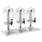 vidaXL Dozator triplu de suc, oțel inoxidabil, 3 x 8 L vidaXL Dozator triplu de suc, oțel inoxidabil, 3 x 8 L