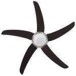 vidaXL Ventilator tavan decorativ cu iluminare, 128 cm, maro vidaXL Ventilator tavan decorativ cu iluminare, 128 cm, maro