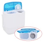 vidaXL Mașină de spălat mini, cuvă dublă, 5,6 kg vidaXL Mașină de spălat mini, cuvă dublă, 5,6 kg