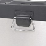 vidaXL Coș gunoi cu pedale pentru reciclare, oțel inoxidabil, 54 L vidaXL Coș gunoi cu pedale pentru reciclare, oțel inoxidabil, 54 L