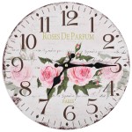 vidaXL Ceas de perete vintage, 30 cm, floare vidaXL Ceas de perete vintage, 30 cm, floare