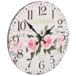 vidaXL Ceas de perete vintage, 30 cm, floare vidaXL Ceas de perete vintage, 30 cm, floare