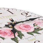 vidaXL Ceas de perete vintage, 30 cm, floare vidaXL Ceas de perete vintage, 30 cm, floare
