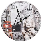 vidaXL Ceas de perete vintage Marilyn Monroe, 30 cm vidaXL Ceas de perete vintage Marilyn Monroe, 30 cm
