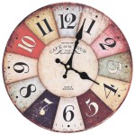 vidaXL Ceas de perete vintage, 30 cm, colorat vidaXL Ceas de perete vintage, 30 cm, colorat