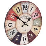 vidaXL Ceas de perete vintage, 30 cm, colorat vidaXL Ceas de perete vintage, 30 cm, colorat