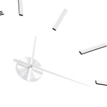 vidaXL Ceas de perete 3D, argintiu, 100 cm, XXL, design modern vidaXL Ceas de perete 3D, argintiu, 100 cm, XXL, design modern