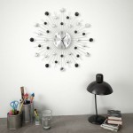vidaXL Ceas de perete, mecanism cuarț, 50 cm, design modern vidaXL Ceas de perete, mecanism cuarț, 50 cm, design modern