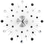 vidaXL Ceas de perete, mecanism cuarț, 50 cm, design modern vidaXL Ceas de perete, mecanism cuarț, 50 cm, design modern