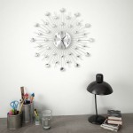 vidaXL Ceas de perete, mecanism cuarț, 50 cm, design modern vidaXL Ceas de perete, mecanism cuarț, 50 cm, design modern
