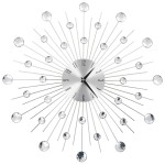 vidaXL Ceas de perete, mecanism cuarț, 50 cm, design modern vidaXL Ceas de perete, mecanism cuarț, 50 cm, design modern