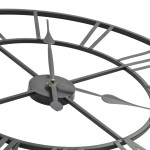 vidaXL Ceas de perete vintage, cu cuarț, lemn și metal, XXL, 80 cm