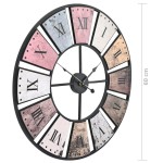 vidaXL Ceas de perete vintage, 60 cm, cu mecanism cuarț, XXL vidaXL Ceas de perete vintage, 60 cm, cu mecanism cuarț, XXL