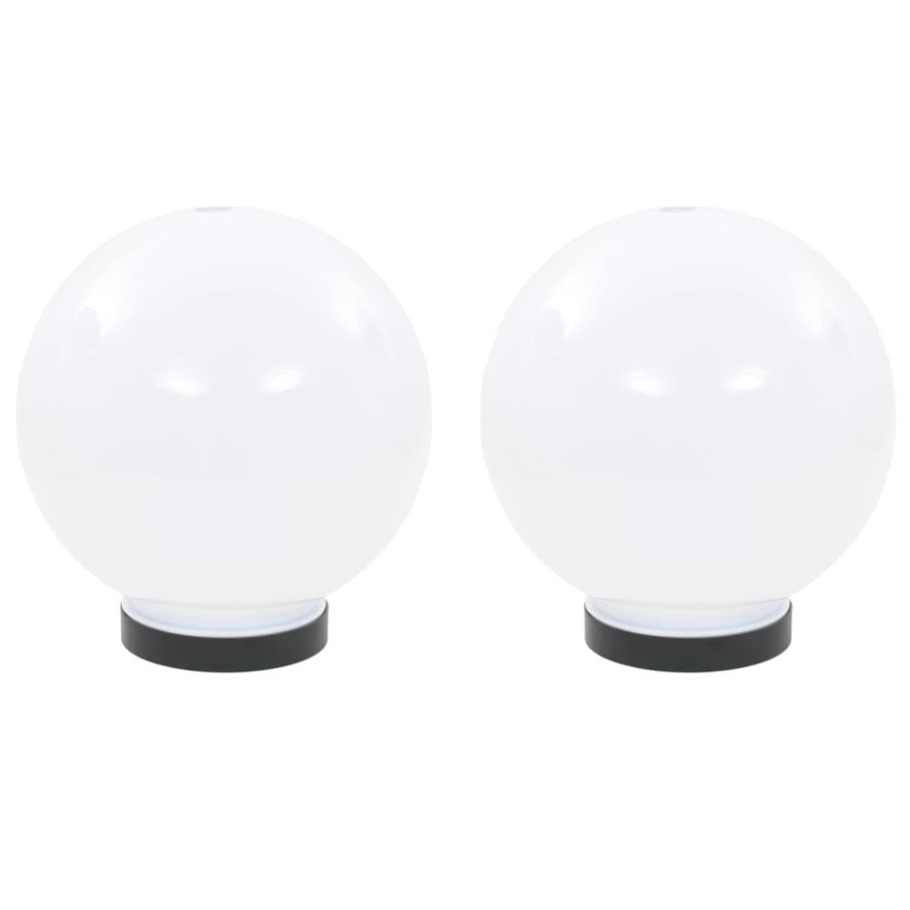 vidaXL Lămpi bol cu LED 2 buc, sferice, 20 cm, PMMA