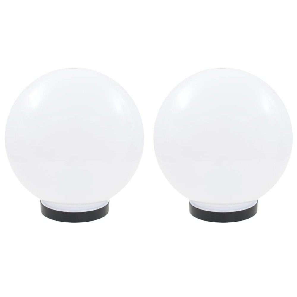 vidaXL Lămpi bol cu LED 2 buc, sferice, 25 cm, PMMA